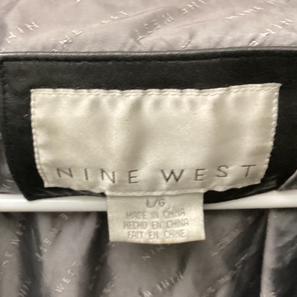 Leather Nine West jacket vintage size large - Picture 5 of 5